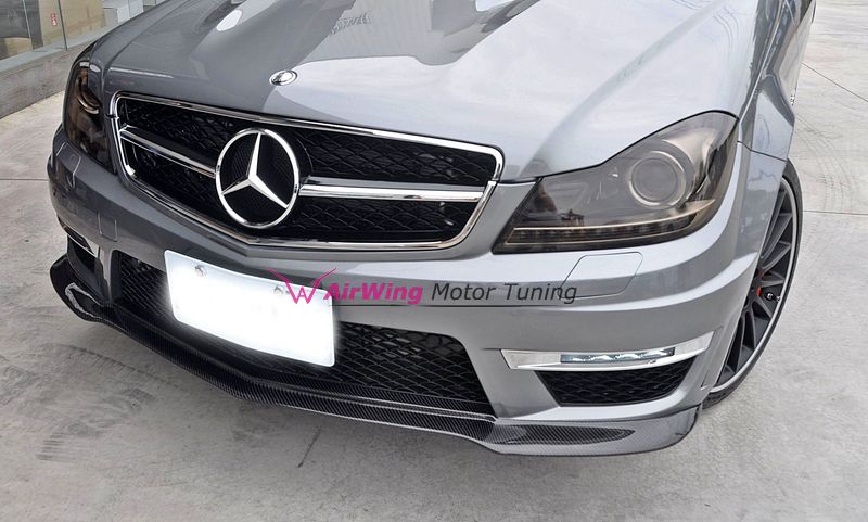 W204 C63 Black Series front lip 3